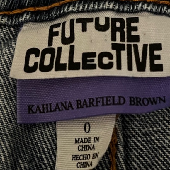 Women's Future Collective - Appliqued Patchwork Jeans - Size 0 - Picture 3 of 16